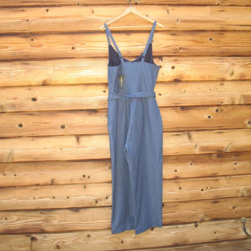 Nwt Bluechambray Belted Jumpsuit Pants — image 5 of 8